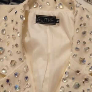Blithe Embellished Cream Jacket